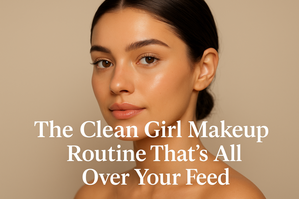 The Clean Girl makeup routine